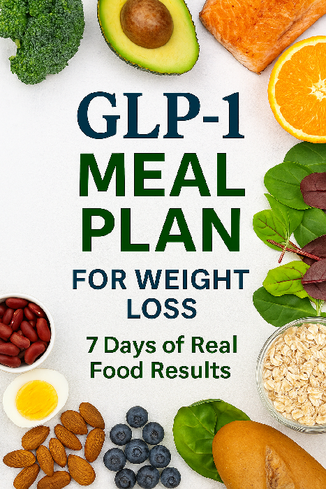 7-Day GLP-1 Meal Plan for Weight Loss (No Injections Needed)